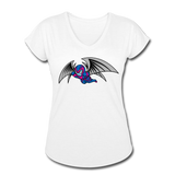 Character #27 Women's Tri-Blend V-Neck T-Shirt - white