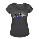 Character #27 Women's Tri-Blend V-Neck T-Shirt - deep heather