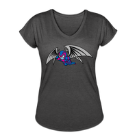 Character #27 Women's Tri-Blend V-Neck T-Shirt - deep heather