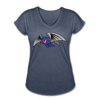 Character #27 Women's Tri-Blend V-Neck T-Shirt - navy heather