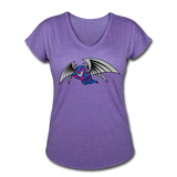 Character #27 Women's Tri-Blend V-Neck T-Shirt - purple heather