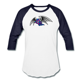 Character #27 Baseball T-Shirt - white/navy