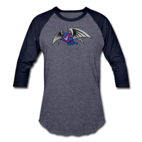 Character #27 Baseball T-Shirt - heather blue/navy