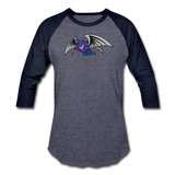Character #27 Baseball T-Shirt - heather blue/navy