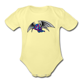 Character #27 Organic Short Sleeve Baby Bodysuit - washed yellow