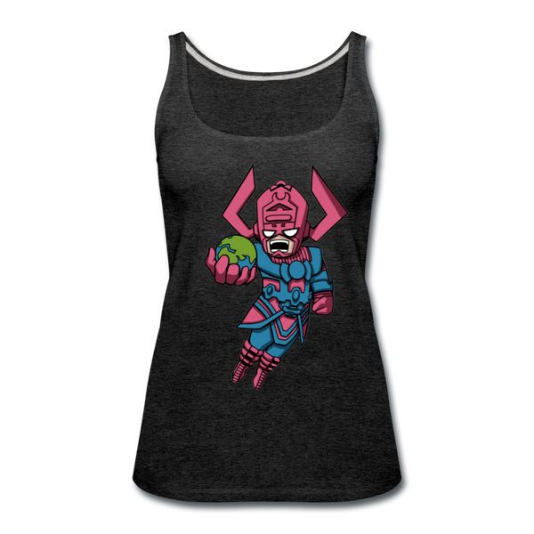 Character #28 Women’s Premium Tank Top - charcoal gray