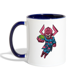 Character #28 Contrast Coffee Mug - white/cobalt blue