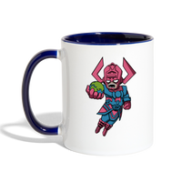 Character #28 Contrast Coffee Mug - white/cobalt blue