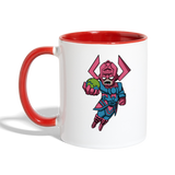 Character #28 Contrast Coffee Mug - white/red