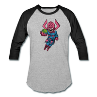Character #28 Baseball T-Shirt - heather gray/black