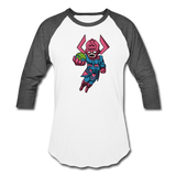 Character #28 Baseball T-Shirt - white/charcoal