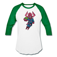 Character #28 Baseball T-Shirt - white/kelly green