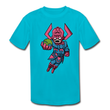 Character #28 Kids' Moisture Wicking Performance T-Shirt - turquoise