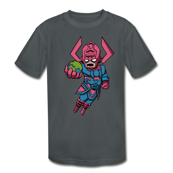 Character #28 Kids' Moisture Wicking Performance T-Shirt - charcoal