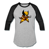 Character #30 Baseball T-Shirt - heather gray/black