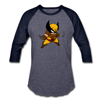 Character #30 Baseball T-Shirt - heather blue/navy