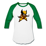 Character #30 Baseball T-Shirt - white/kelly green