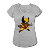 Character #30 Women's Tri-Blend V-Neck T-Shirt - heather gray