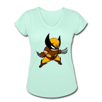 Character #30 Women's Tri-Blend V-Neck T-Shirt - mint