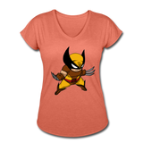 Character #30 Women's Tri-Blend V-Neck T-Shirt - heather bronze