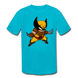 Character #30 Kids' Moisture Wicking Performance T-Shirt - turquoise
