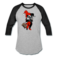 Character #29 Baseball T-Shirt - heather gray/black