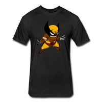 Character #30 Fitted Cotton/Poly T-Shirt by Next Level - black