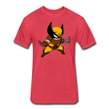 Character #30 Fitted Cotton/Poly T-Shirt by Next Level - heather red