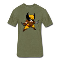 Character #30 Fitted Cotton/Poly T-Shirt by Next Level - heather military green