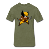 Character #30 Fitted Cotton/Poly T-Shirt by Next Level - heather military green