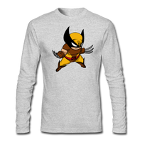 Character #30 Men's Long Sleeve T-Shirt by Next Level - heather gray