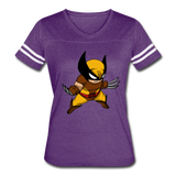 Character #30 Women’s Vintage Sport T-Shirt - vintage purple/white