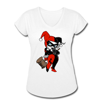 Character #29 Women's Tri-Blend V-Neck T-Shirt - white