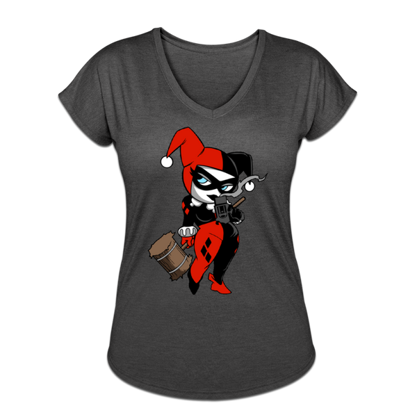 Character #29 Women's Tri-Blend V-Neck T-Shirt - deep heather
