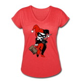 Character #29 Women's Tri-Blend V-Neck T-Shirt - heather red