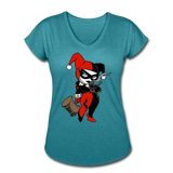 Character #29 Women's Tri-Blend V-Neck T-Shirt - heather turquoise