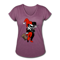 Character #29 Women's Tri-Blend V-Neck T-Shirt - heather plum