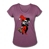 Character #29 Women's Tri-Blend V-Neck T-Shirt - heather plum