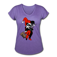 Character #29 Women's Tri-Blend V-Neck T-Shirt - purple heather