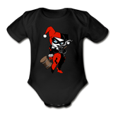 Character #29 Organic Short Sleeve Baby Bodysuit - black