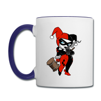 Character #29 Contrast Coffee Mug - white/cobalt blue