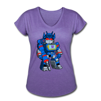 Character #31 Women's Tri-Blend V-Neck T-Shirt - purple heather