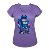 Character #31 Women's Tri-Blend V-Neck T-Shirt - purple heather