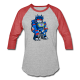 Character #31 Baseball T-Shirt - heather gray/red
