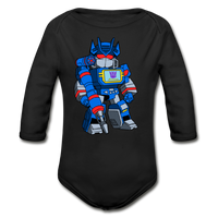 Character #31 Organic Long Sleeve Baby Bodysuit - black