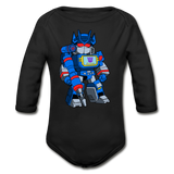 Character #31 Organic Long Sleeve Baby Bodysuit - black