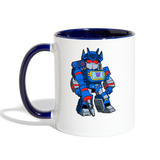Character #31 Contrast Coffee Mug - white/cobalt blue