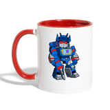 Character #31 Contrast Coffee Mug - white/red
