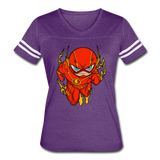 Character #32 Women’s Vintage Sport T-Shirt - vintage purple/white
