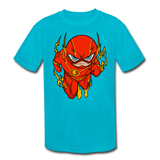 Character #32 Kids' Moisture Wicking Performance T-Shirt - turquoise